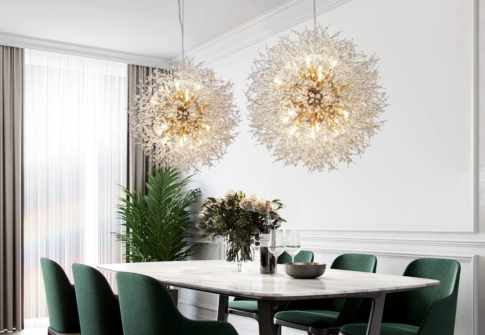 dandelion crystal chandelier