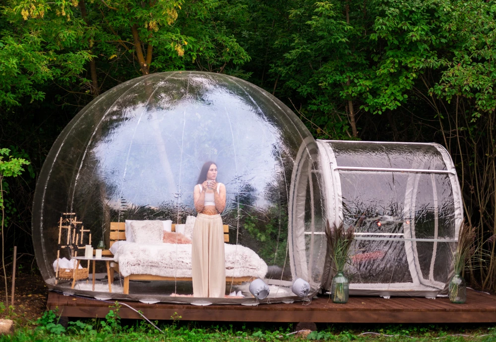 bubble tent date night